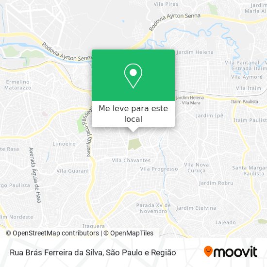 Rua Brás Ferreira da Silva mapa