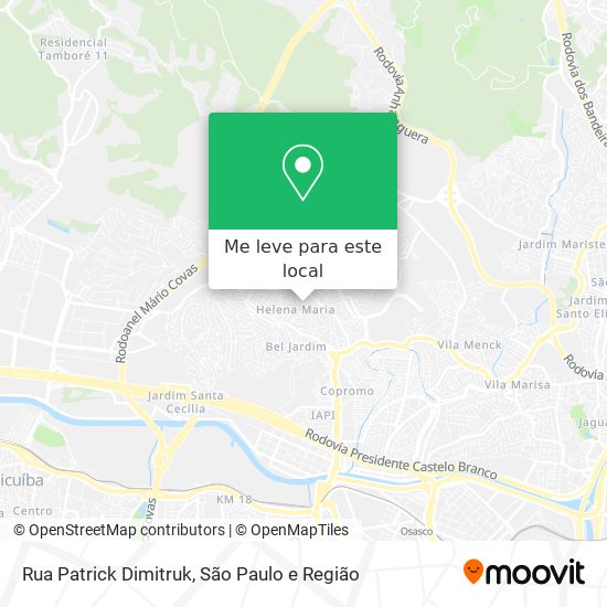 Rua Patrick Dimitruk mapa