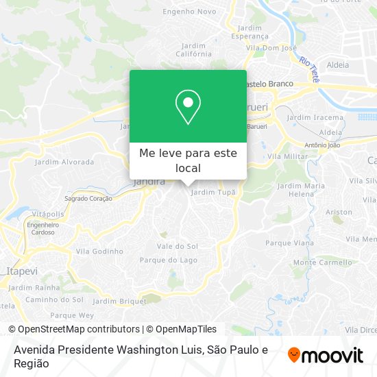 Avenida Presidente Washington Luis mapa