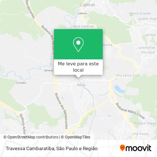 Travessa Cambaratiba mapa