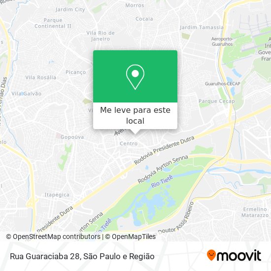 Rua Guaraciaba 28 mapa