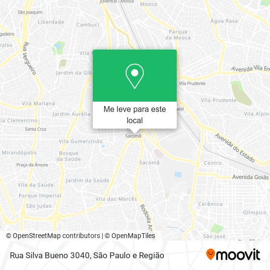 Rua Silva Bueno 3040 mapa