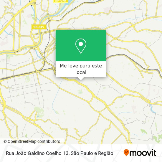 Rua João Galdino Coelho 13 mapa