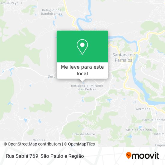 Rua Sabiá 769 mapa