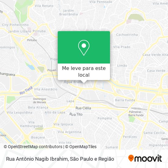Rua Antônio Nagib Ibrahim mapa
