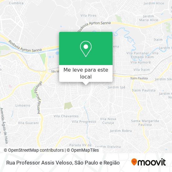 Rua Professor Assis Veloso mapa