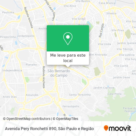 Avenida Pery Ronchetti 890 mapa