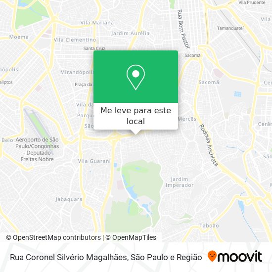 Rua Coronel Silvério Magalhães mapa