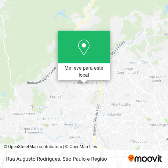 Rua Augusto Rodrigues mapa