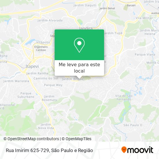 Rua Imirim 625-729 mapa