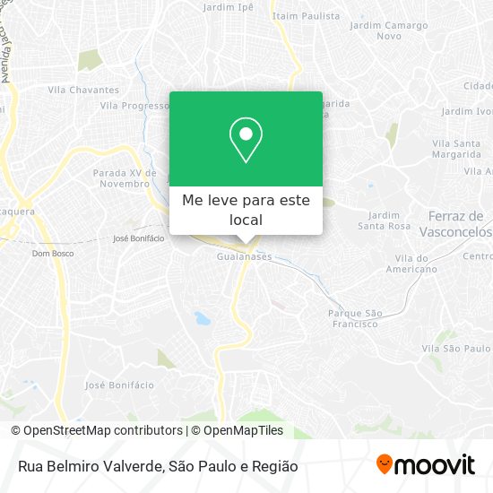 Rua Belmiro Valverde mapa