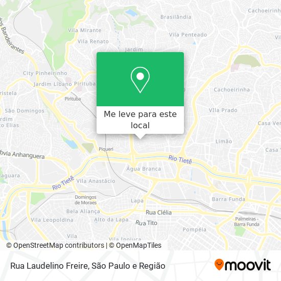 Rua Laudelino Freire mapa
