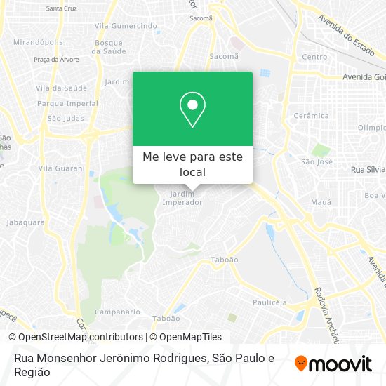 Rua Monsenhor Jerônimo Rodrigues mapa