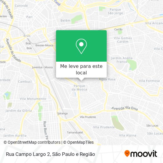 Rua Campo Largo 2 mapa