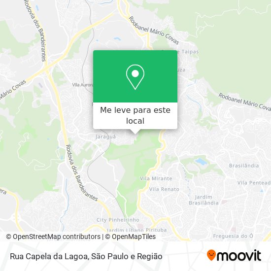 Rua Capela da Lagoa mapa