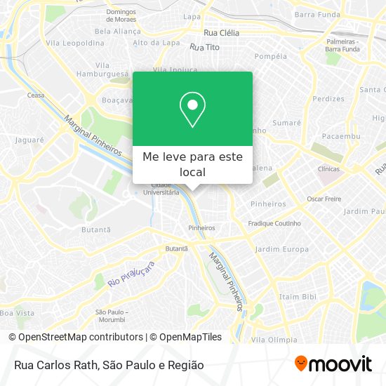 Rua Carlos Rath mapa