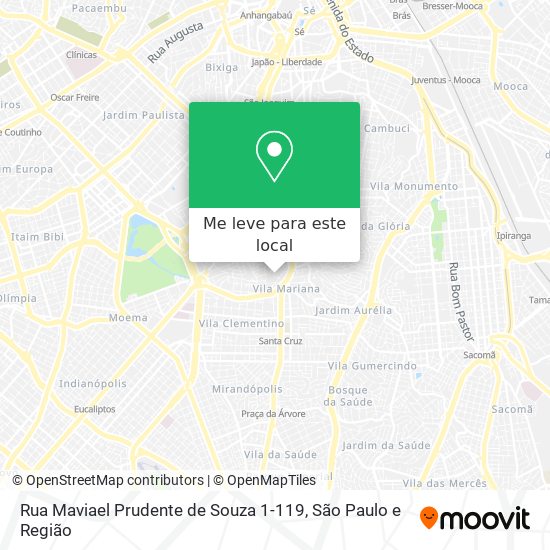 Rua Maviael Prudente de Souza 1-119 mapa