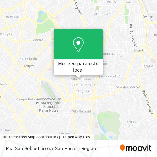 Rua São Sebastião 65 mapa