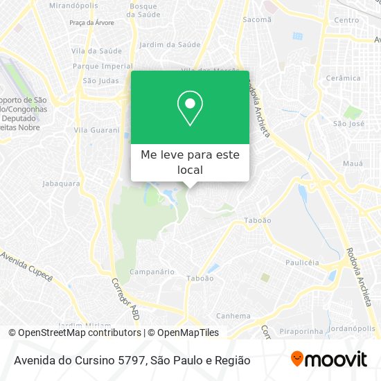 Avenida do Cursino 5797 mapa
