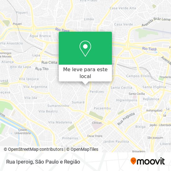 Rua Iperoig mapa