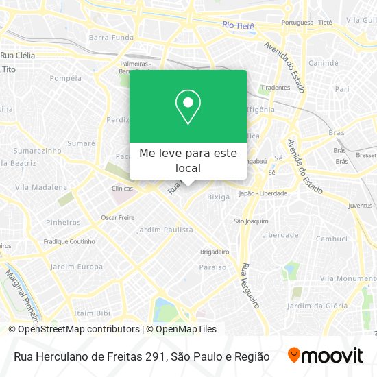 Rua Herculano de Freitas 291 mapa