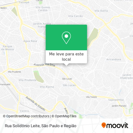 Rua Solidônio Leite mapa
