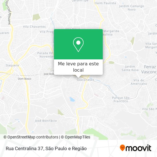 Rua Centralina 37 mapa