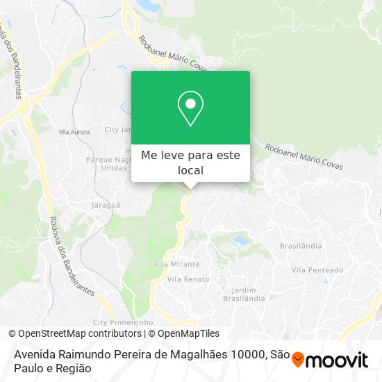 Avenida Raimundo Pereira de Magalhães 10000 mapa