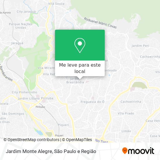 Jardim Monte Alegre mapa