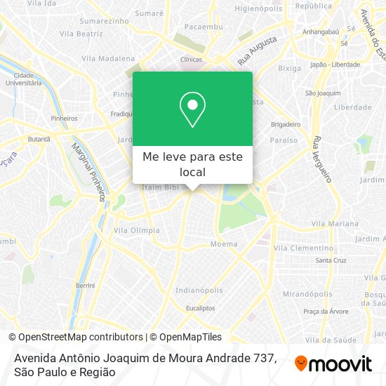 Avenida Antônio Joaquim de Moura Andrade 737 mapa