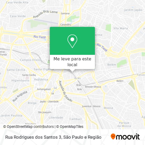 Rua Rodrigues dos Santos 3 mapa
