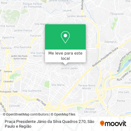 Praça Presidente Jânio da Silva Quadros 270 mapa