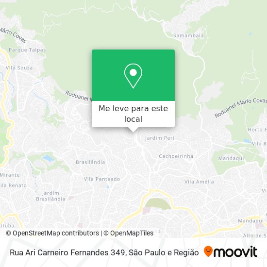 Rua Ari Carneiro Fernandes 349 mapa