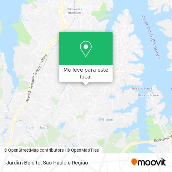 Jardim Belcito mapa