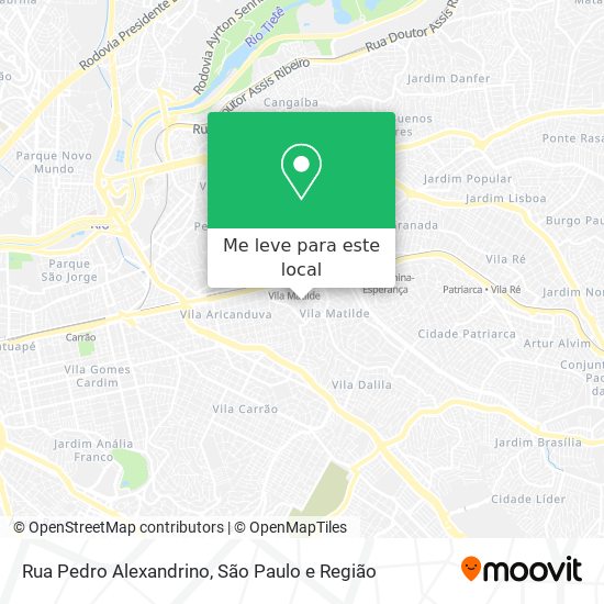Rua Pedro Alexandrino mapa