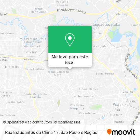 Rua Estudantes da China 17 mapa