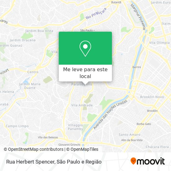 Rua Herbert Spencer mapa