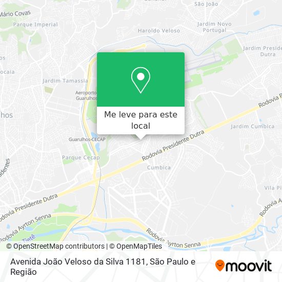 Avenida João Veloso da Silva 1181 mapa