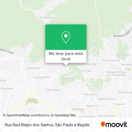 Rua Raul Bispo dos Santos mapa