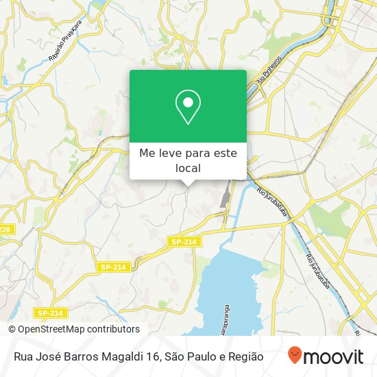 Rua José Barros Magaldi 16 mapa