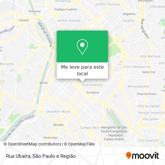 Rua Ubaira mapa