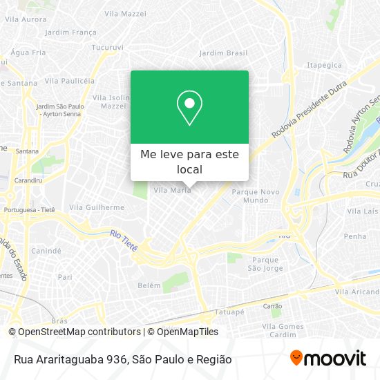 Rua Araritaguaba 936 mapa