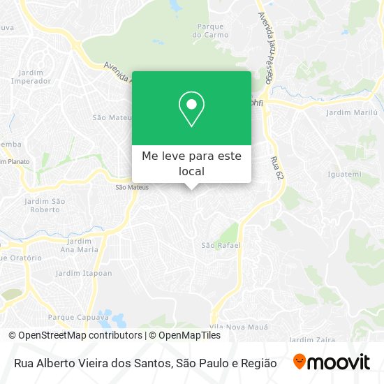 Rua Alberto Vieira dos Santos mapa