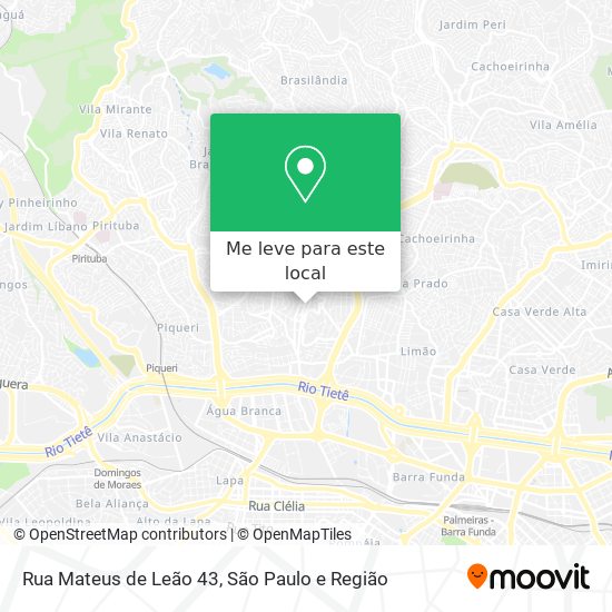 Rua Mateus de Leão 43 mapa