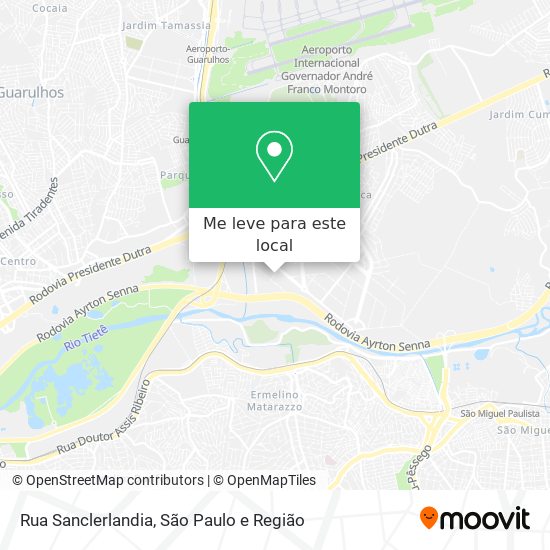Rua Sanclerlandia mapa