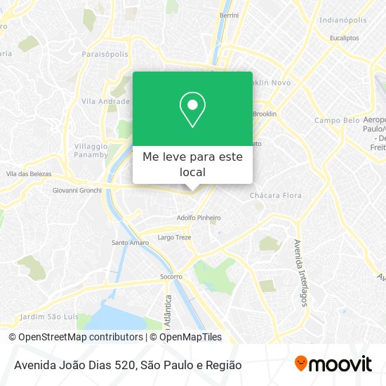 Avenida João Dias 520 mapa