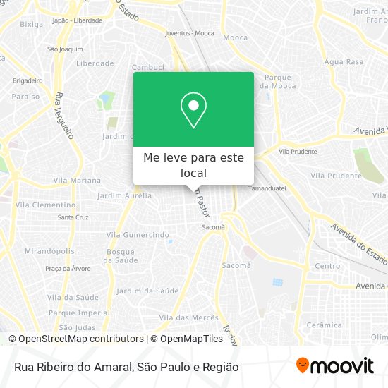 Rua Ribeiro do Amaral mapa
