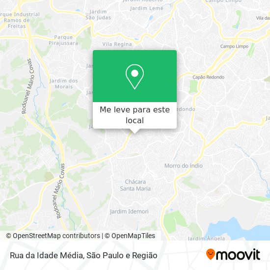 Rua da Idade Média mapa