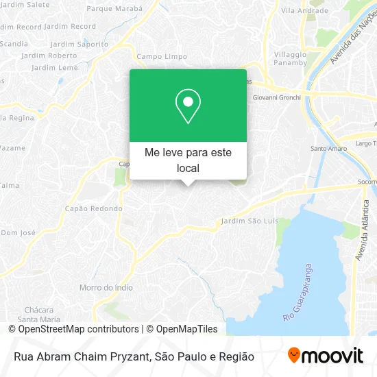 Rua Abram Chaim Pryzant mapa