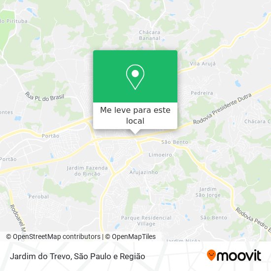 Jardim do Trevo mapa